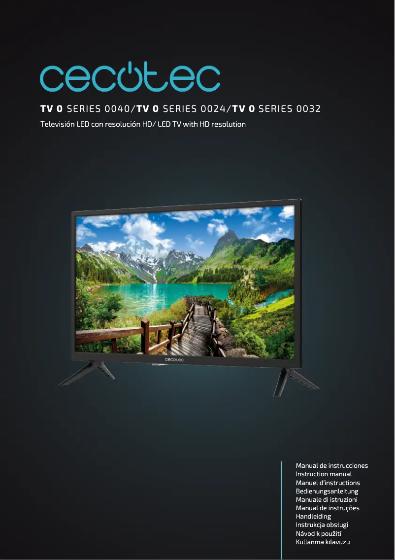 Página 1 del manual Manual de usuario Cecotec TV 0 Series 0040