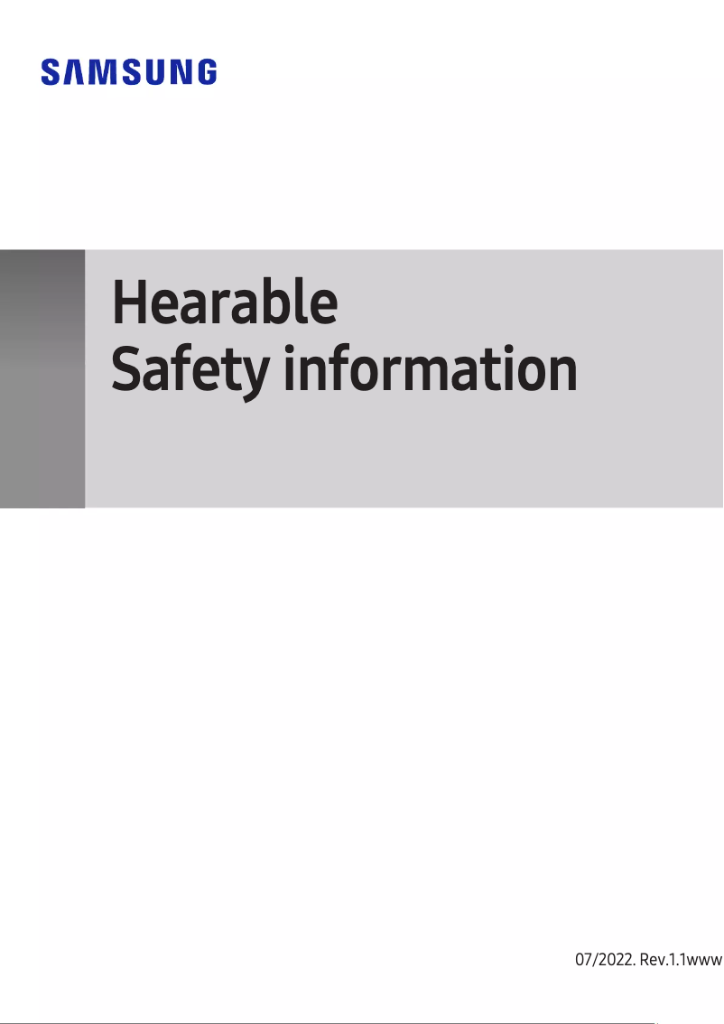 Image de la première page du manuel de l'appareil Galaxy Buds FE