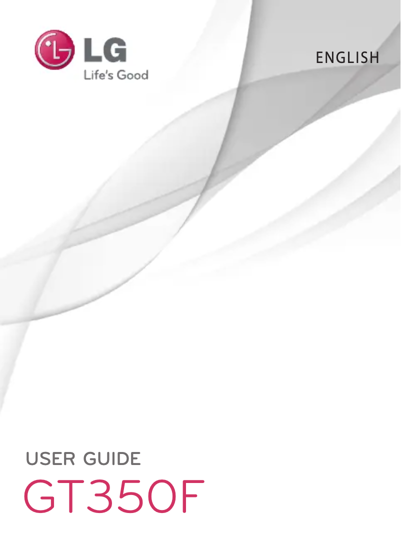 Página 1 del manual Manual de usuario LG GT350F