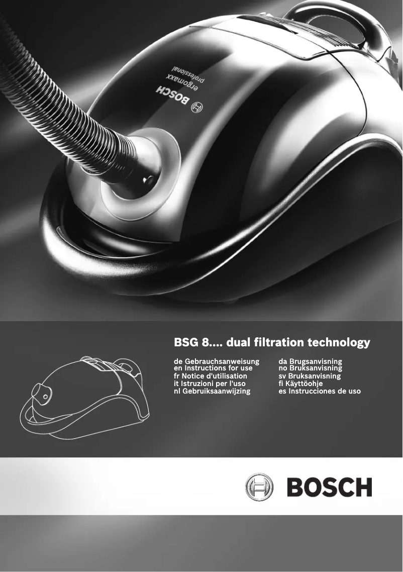 Page n°1 - Manuel utilisateur Bosch BSG 82485