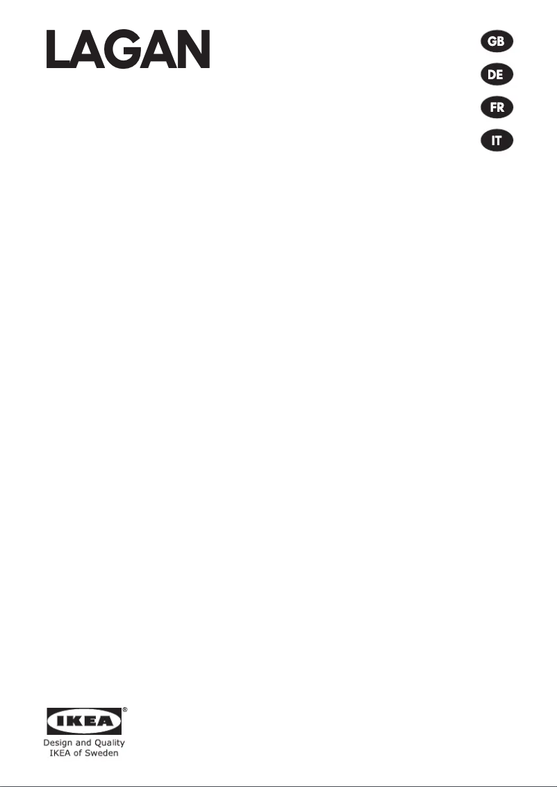 Page 1 de la notice Manuel utilisateur Ikea LAGAN 504.013.83