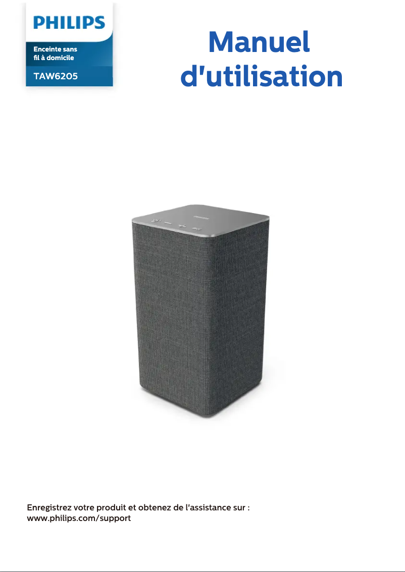 Page n°1 - Manuel utilisateur Philips TAW6205
