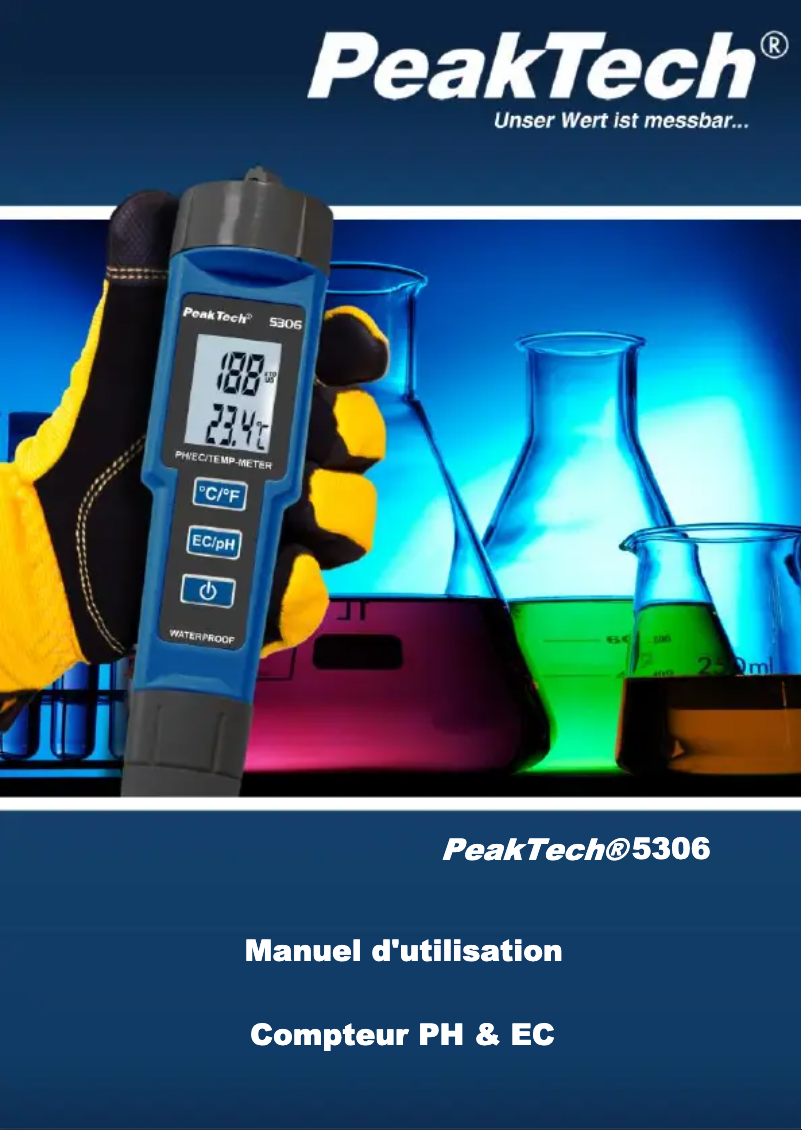 Page 1 de la notice Manuel utilisateur PeakTech 5306