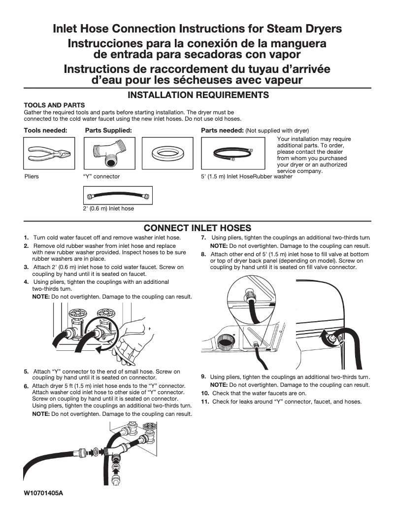 Image de la première page du manuel de l'appareil WED8700E