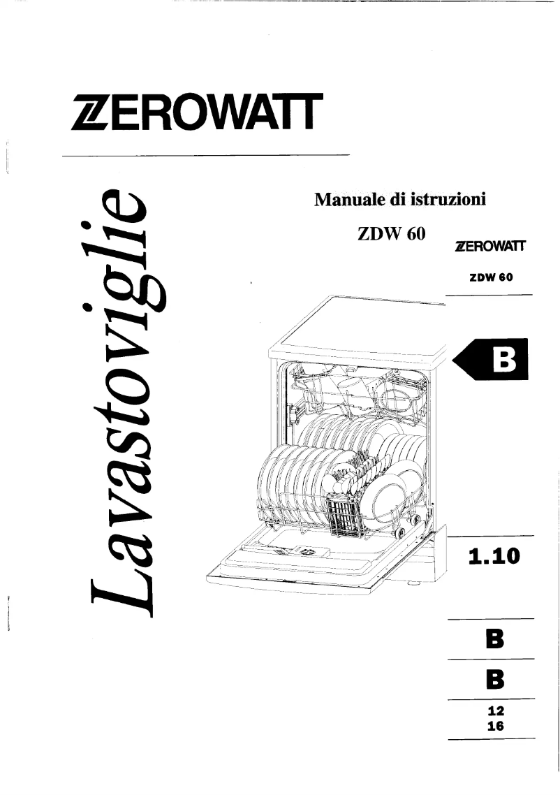 Image de la première page du manuel de l'appareil ZDW 60