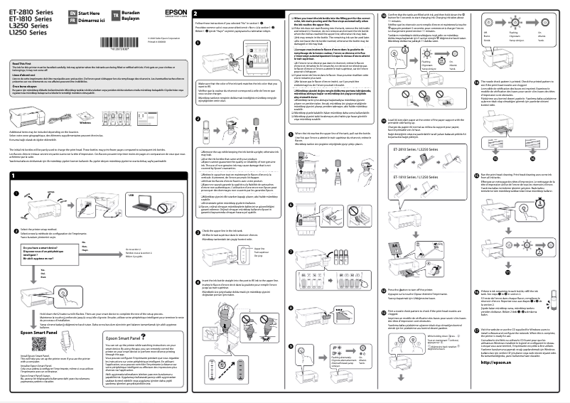 Page 1 de la notice Guide d'installation Epson EcoTank ET-2810