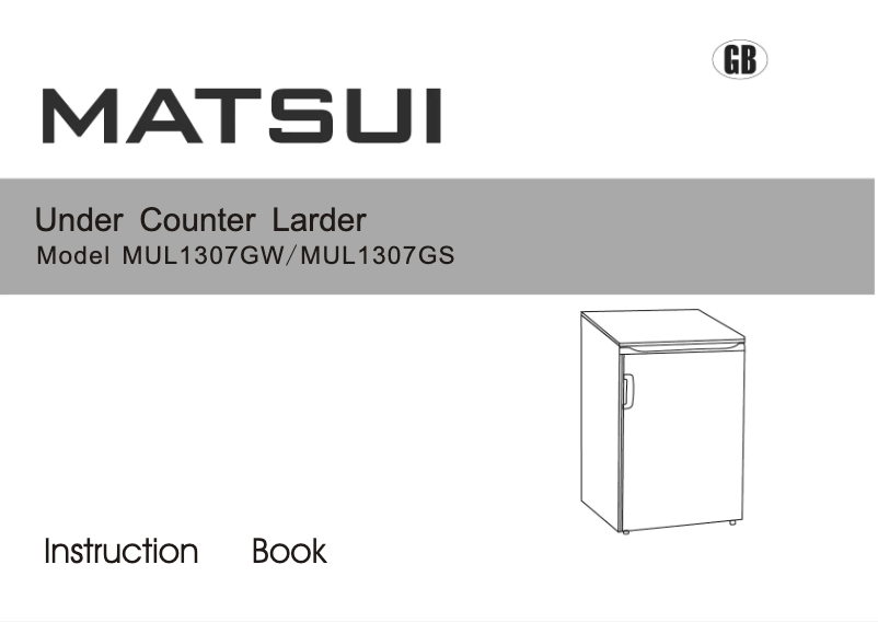 Image de la première page du manuel de l'appareil MUL1307GS