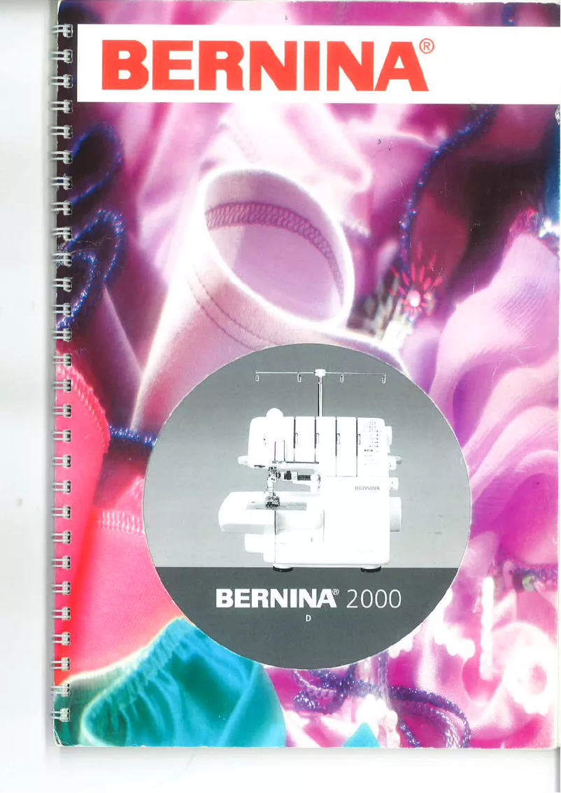 Page n°1 - Manuel utilisateur Bernina 2000D