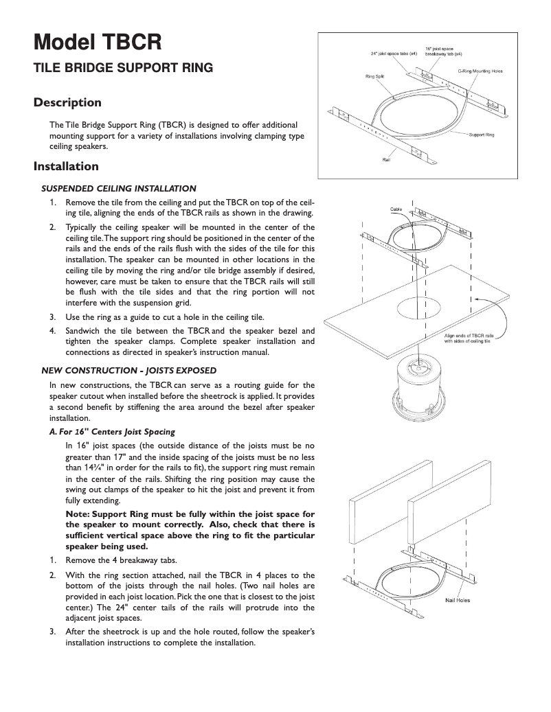 Image de la première page du manuel de l'appareil TBCR
