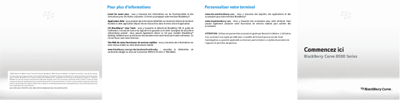 Page n°1 - Manuel utilisateur BlackBerry Curve 8500
