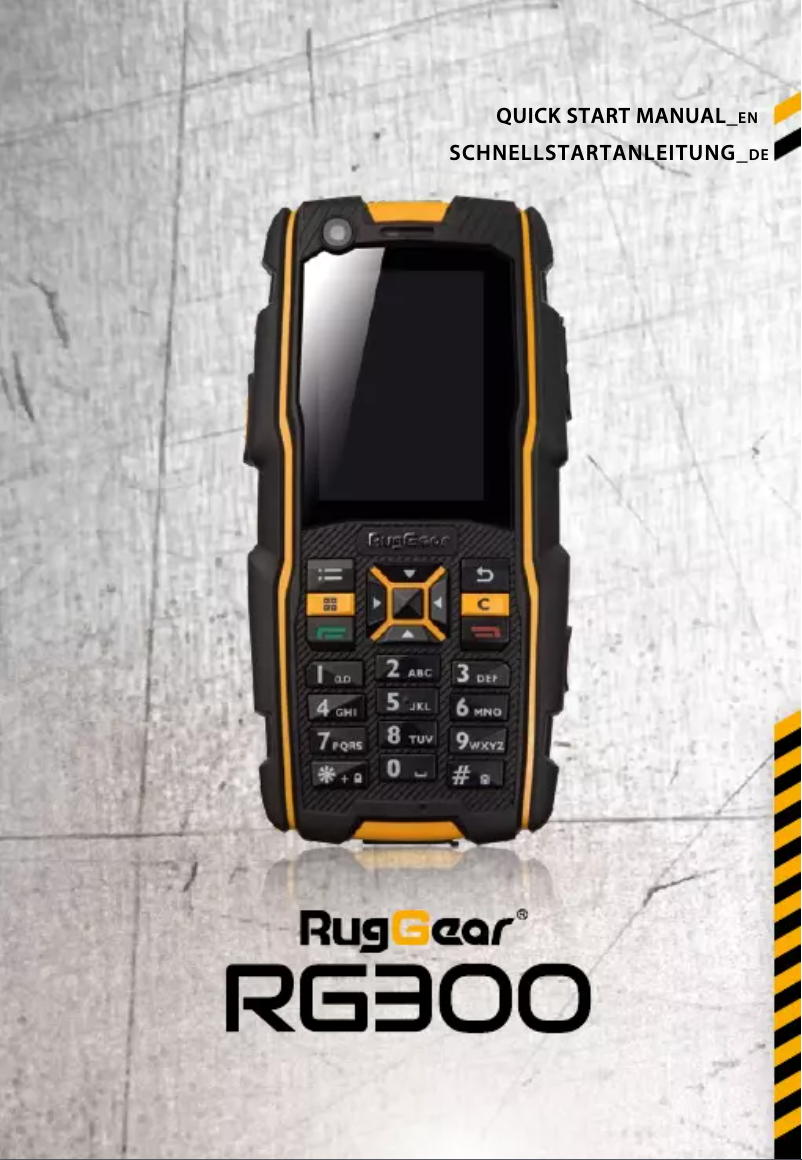 Page 1 de la notice Manuel utilisateur RugGear RG300