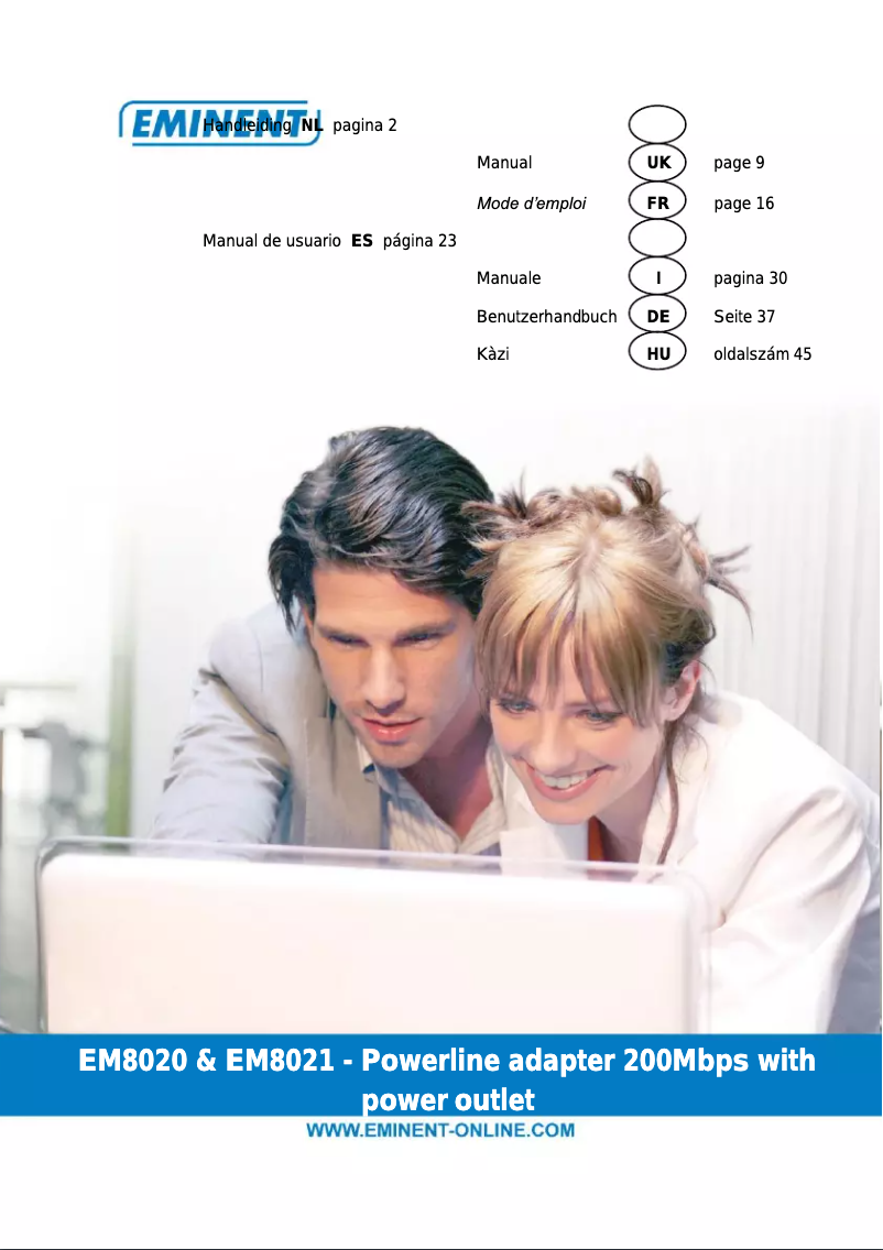 Page 1 de la notice Manuel utilisateur Eminent EM8020