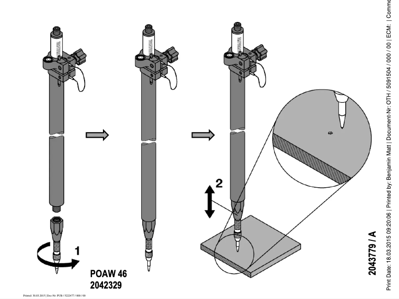 Page n°1 - Manuel utilisateur Hilti POAW 46