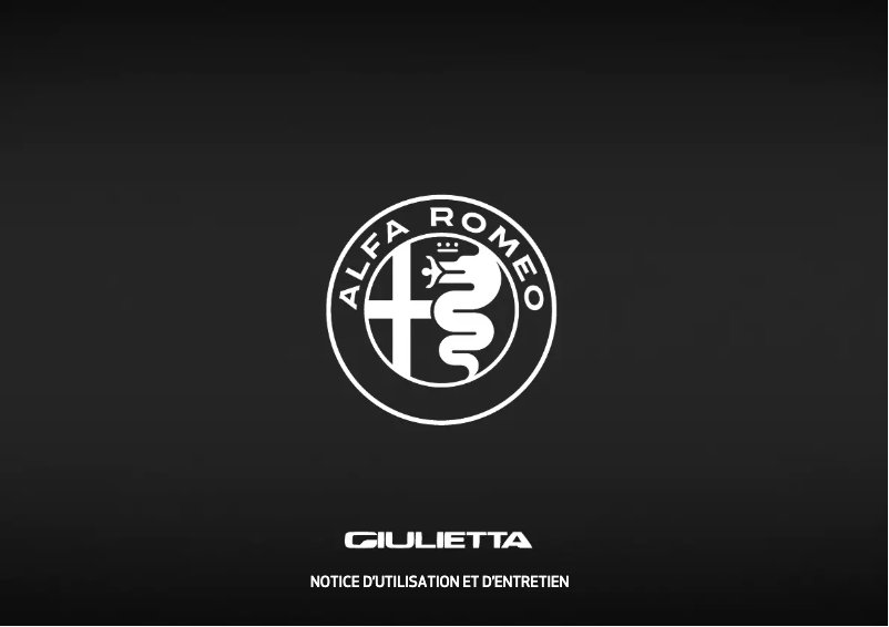 Image de la première page du manuel de l'appareil Giulietta (2017)