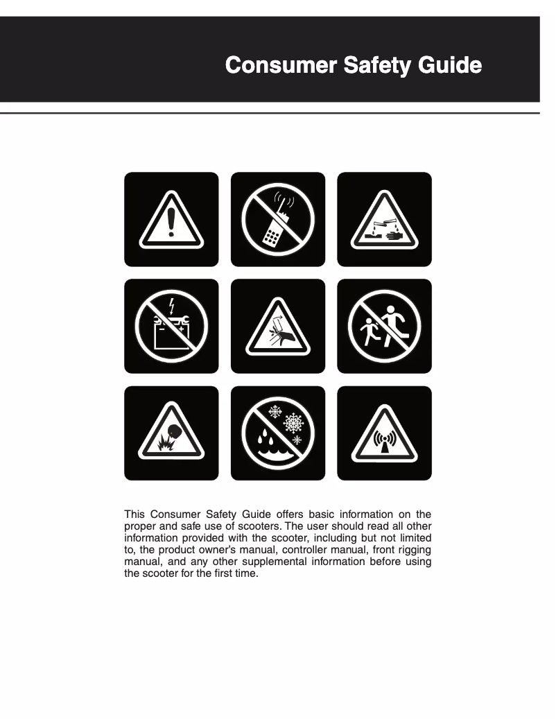 Image de la première page du manuel de l'appareil Go Go ES2 3-Wheel