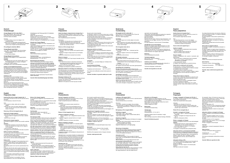 Page 1 de la notice Manuel utilisateur Blaupunkt CDC F07
