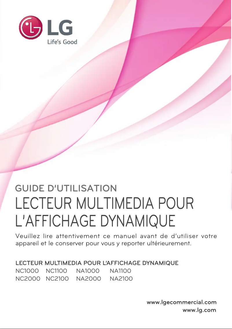Página 1 del manual Manual de usuario LG NA1100