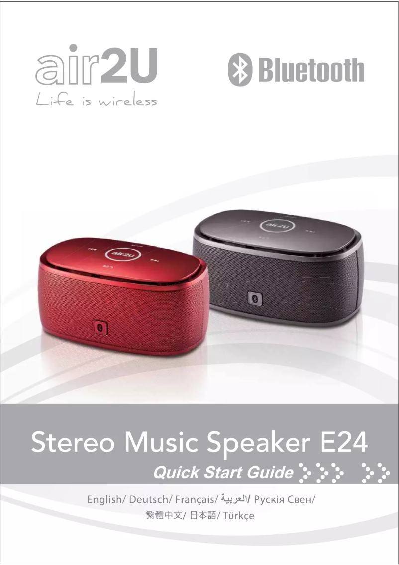 Page 1 of the manual User Manual Aiptek Music Speaker E24