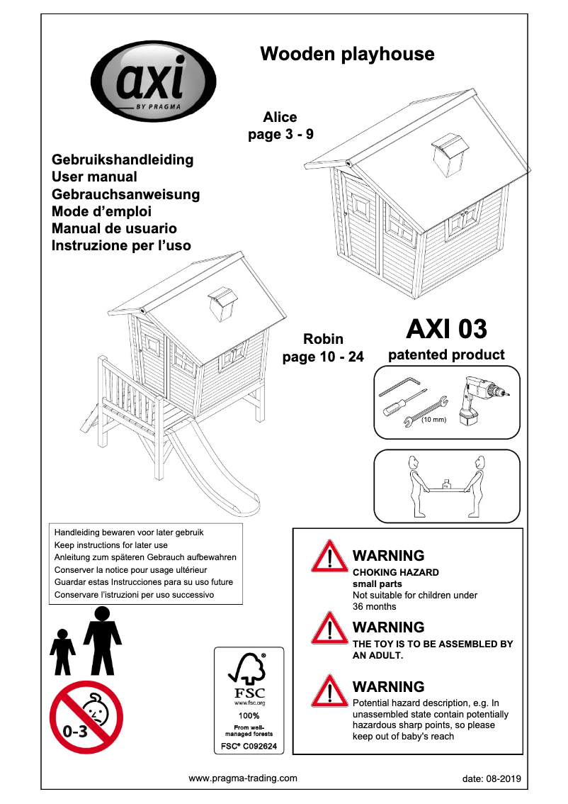 Image de la première page du manuel de l'appareil Robin