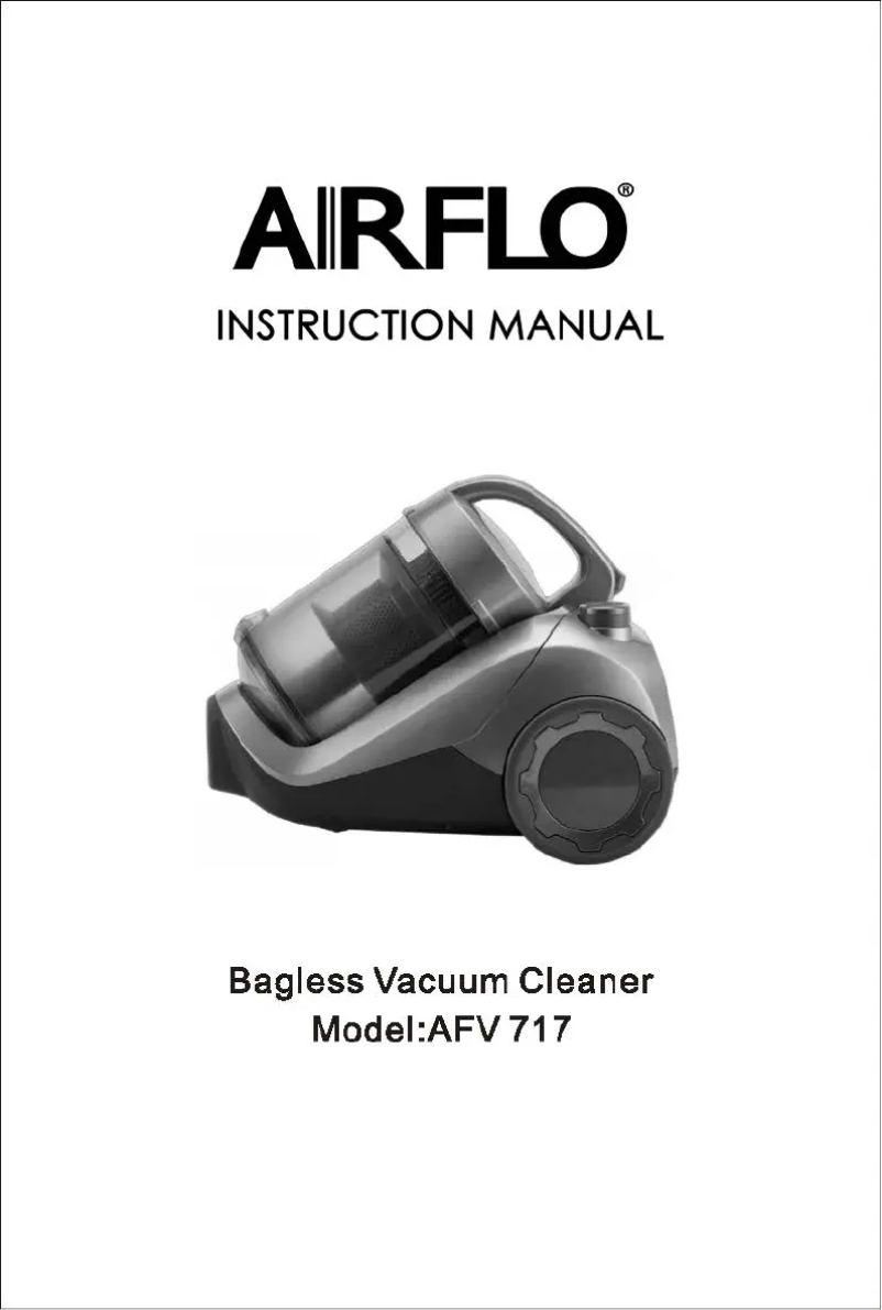 Page 1 de la notice Manuel utilisateur Airflo AFV717