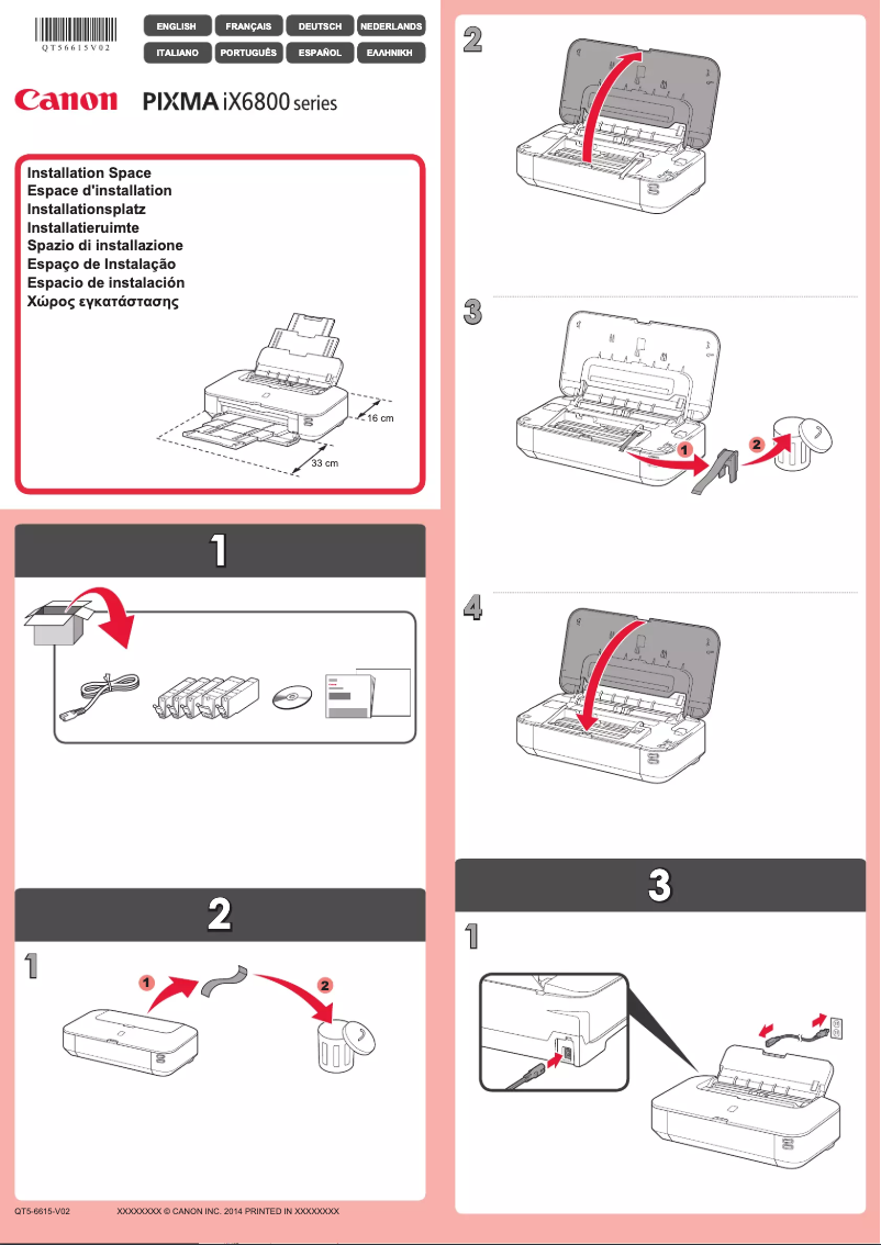Page n°1 - Manuel utilisateur Canon Pixma iX6840