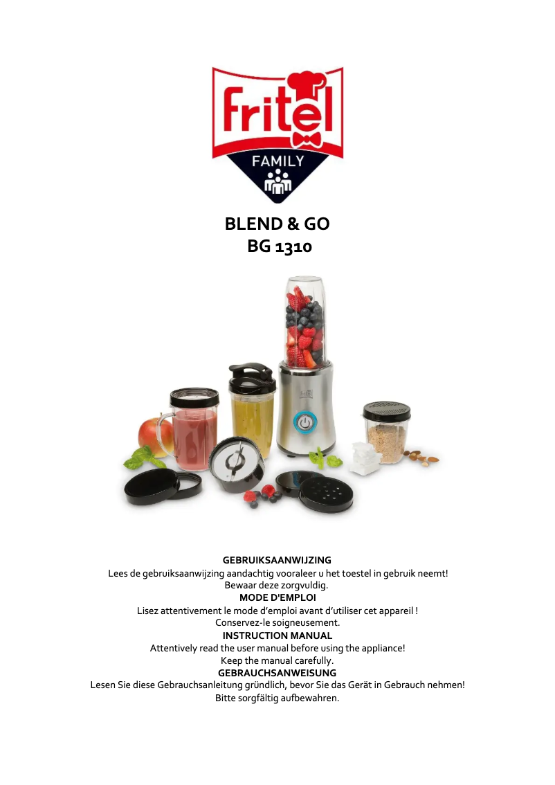 Image de la première page du manuel de l'appareil BG 1310
