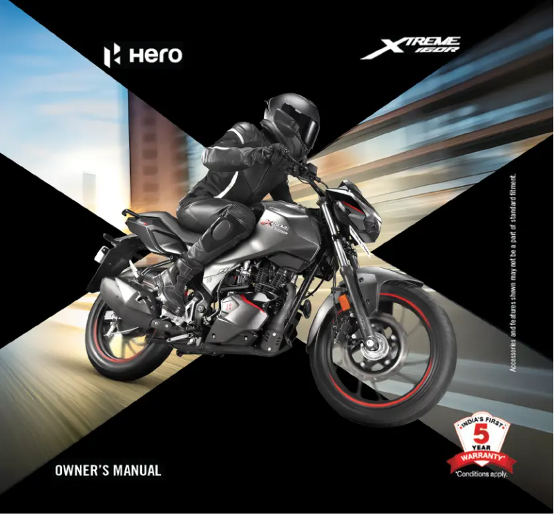 Page 1 de la notice Manuel utilisateur Hero Xtreme 160R (2024)