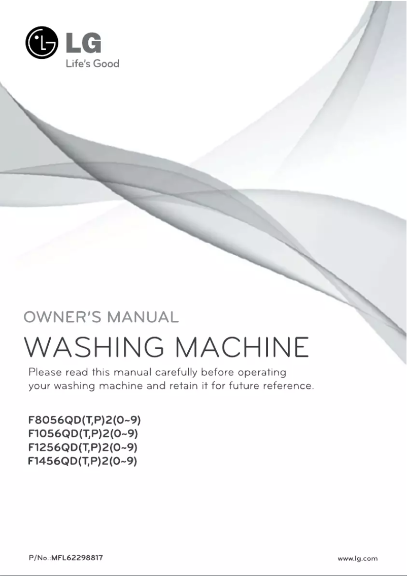 Page n°1 - Manuel utilisateur LG F1056QD2