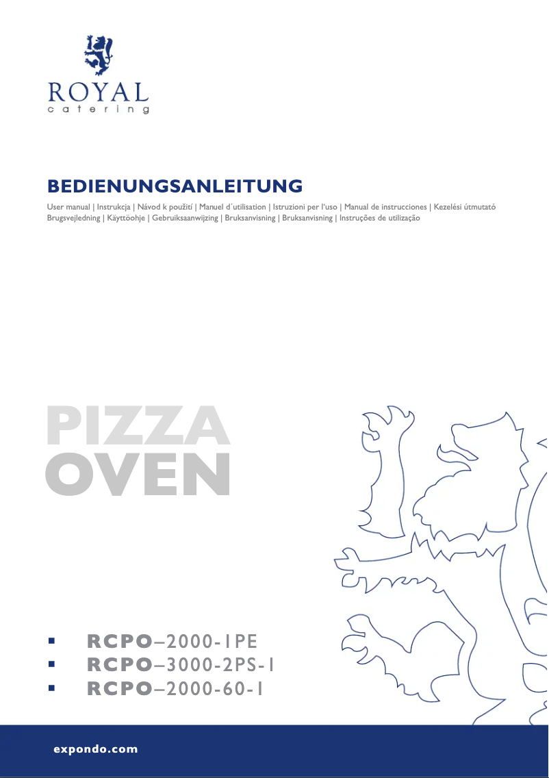 Page 1 de la notice Manuel utilisateur Royal Catering RCPO-2000-1PE