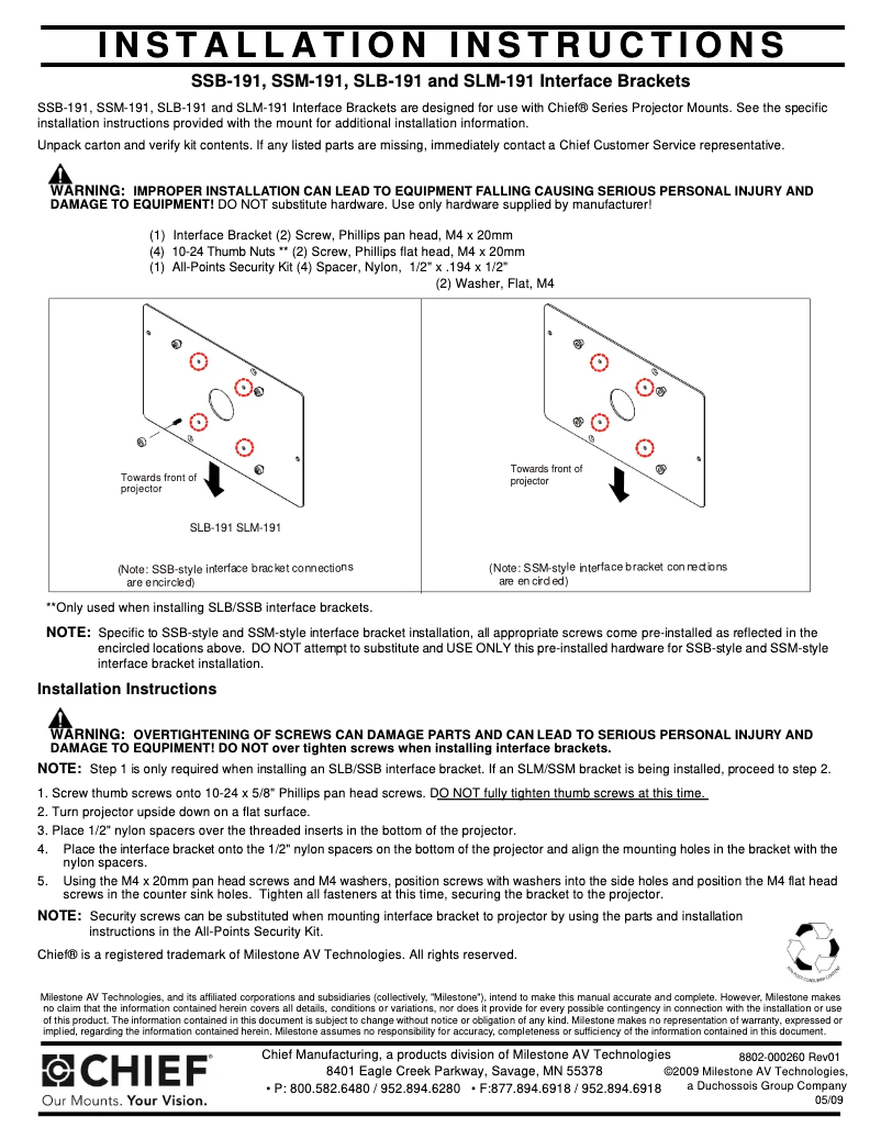 Image de la première page du manuel de l'appareil RPMB191