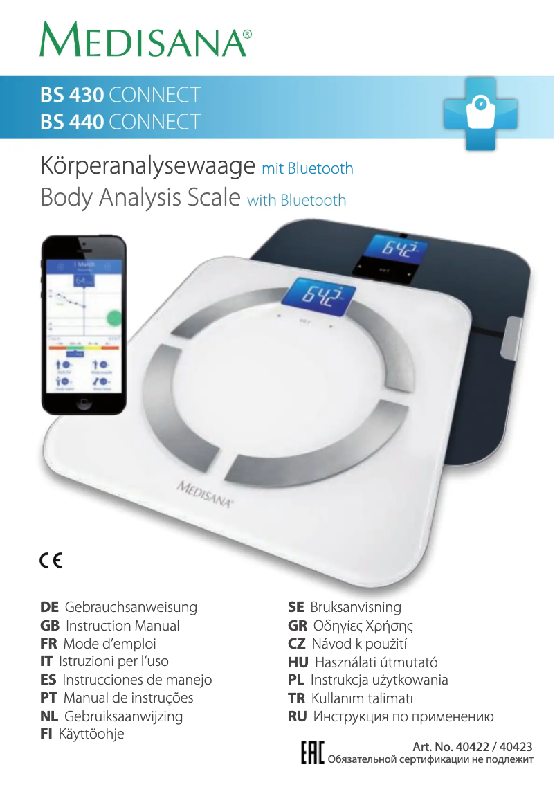 Image de la première page du manuel de l'appareil BS 430 Connect