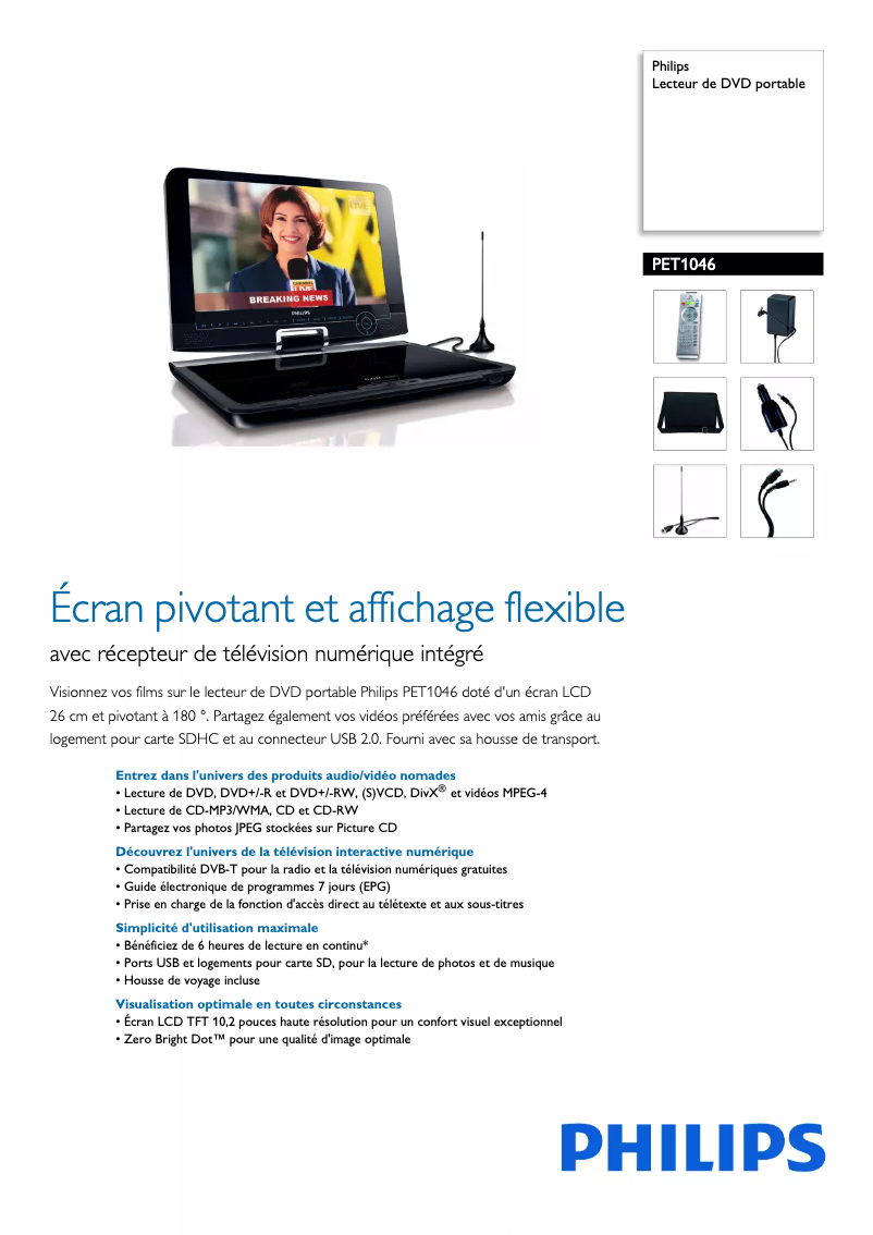 Imagen de la primera página del manual del dispositivo PET1046