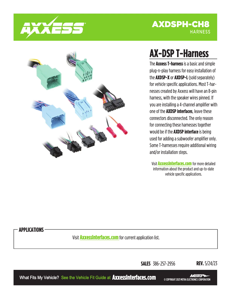 Image de la première page du manuel de l'appareil AXDSPH-CH8