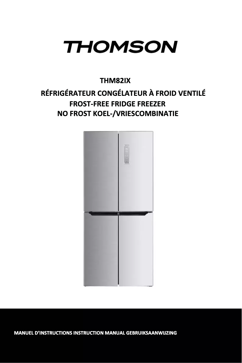 Page n°1 - Manuel utilisateur Thomson THM 82 IX