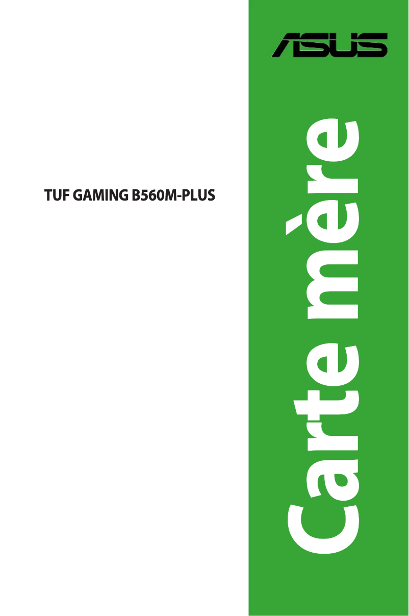 Page 1 de la notice Manuel utilisateur Asus TUF Gaming B560M-PLUS