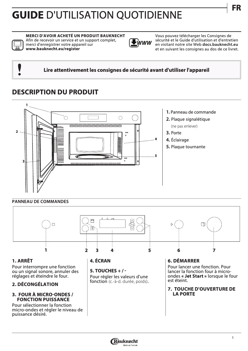 Página 1 del manual Manual de uso y mantenimiento Bauknecht EMNK3 2138 IN