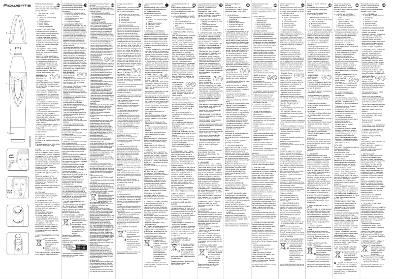 Page 1 de la notice Manuel utilisateur Rowenta Nose & Ear Trimmer TN3010