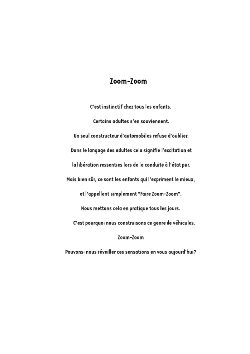 Page 1 de la notice Manuel utilisateur Mazda 6 (2006)