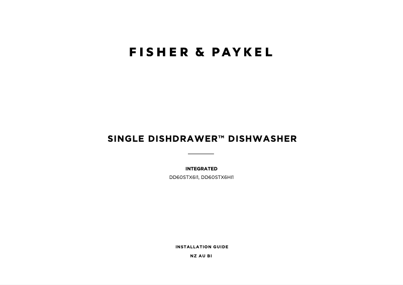 Image de la première page du manuel de l'appareil DD60STX6HI1