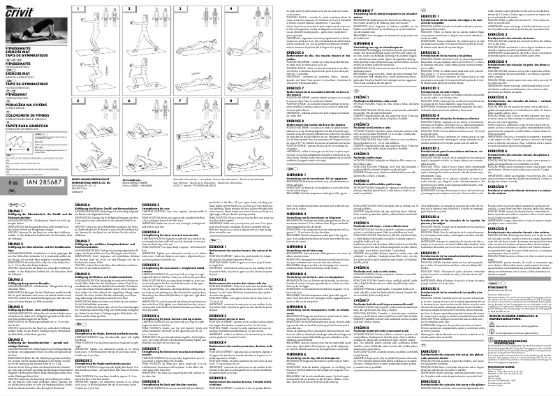 Page n°1 - Manuel utilisateur Crivit IAN 327385