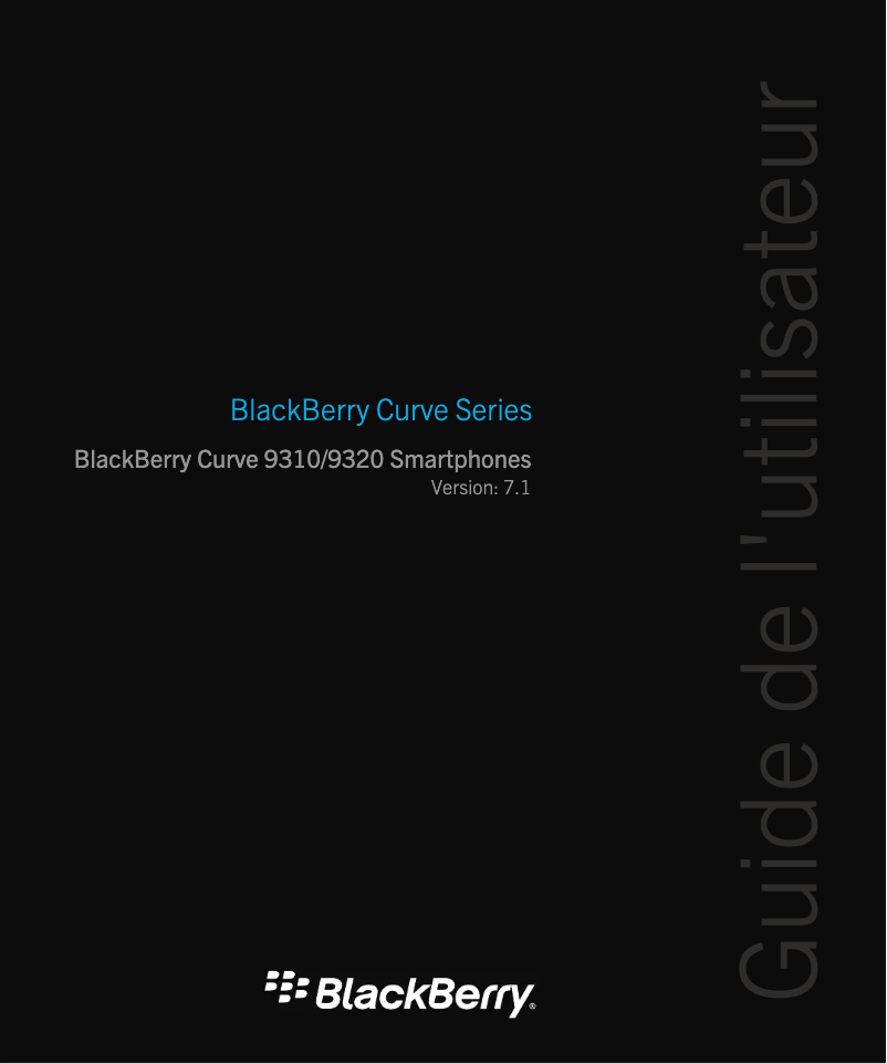 Page n°1 - Manuel utilisateur BlackBerry Curve 9310