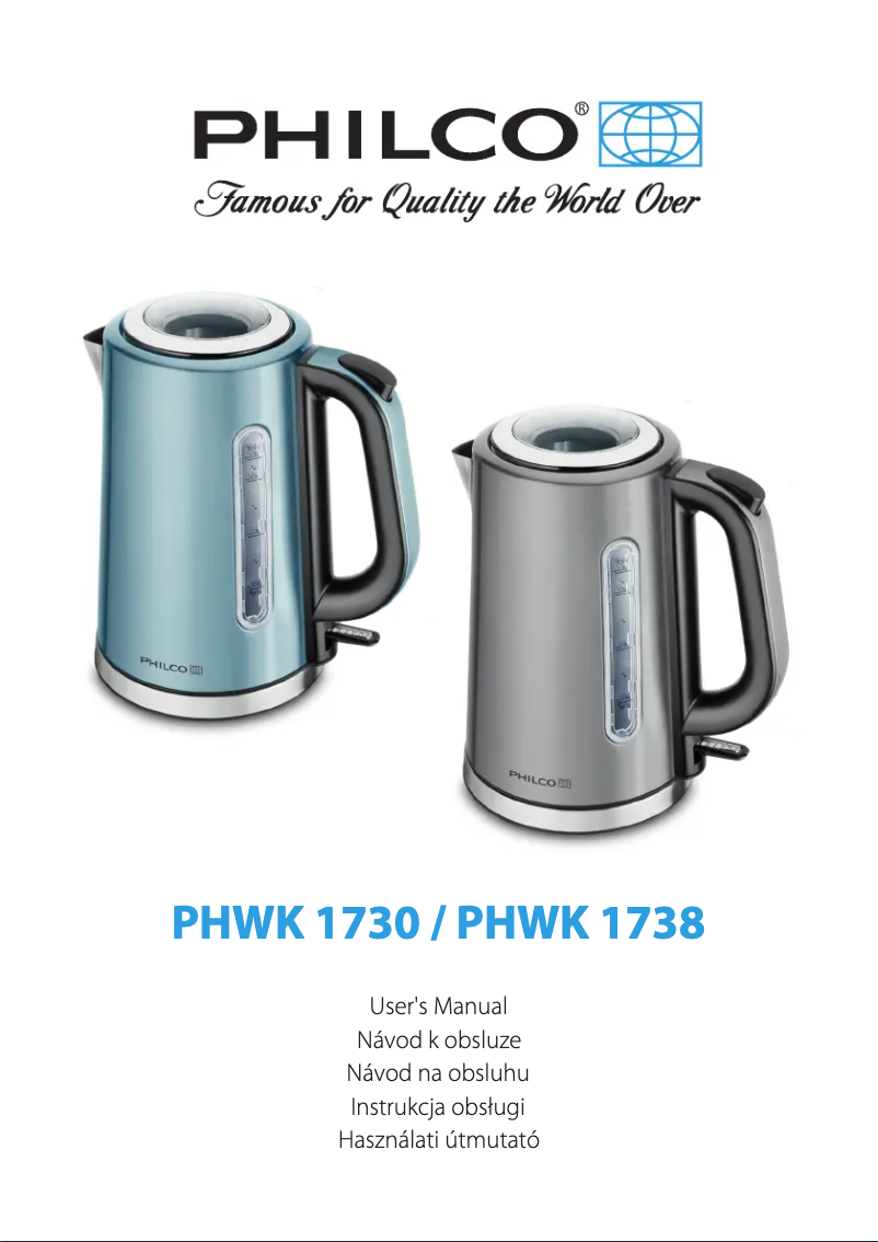 Page n°1 - Manuel utilisateur Philco PHWK 1738