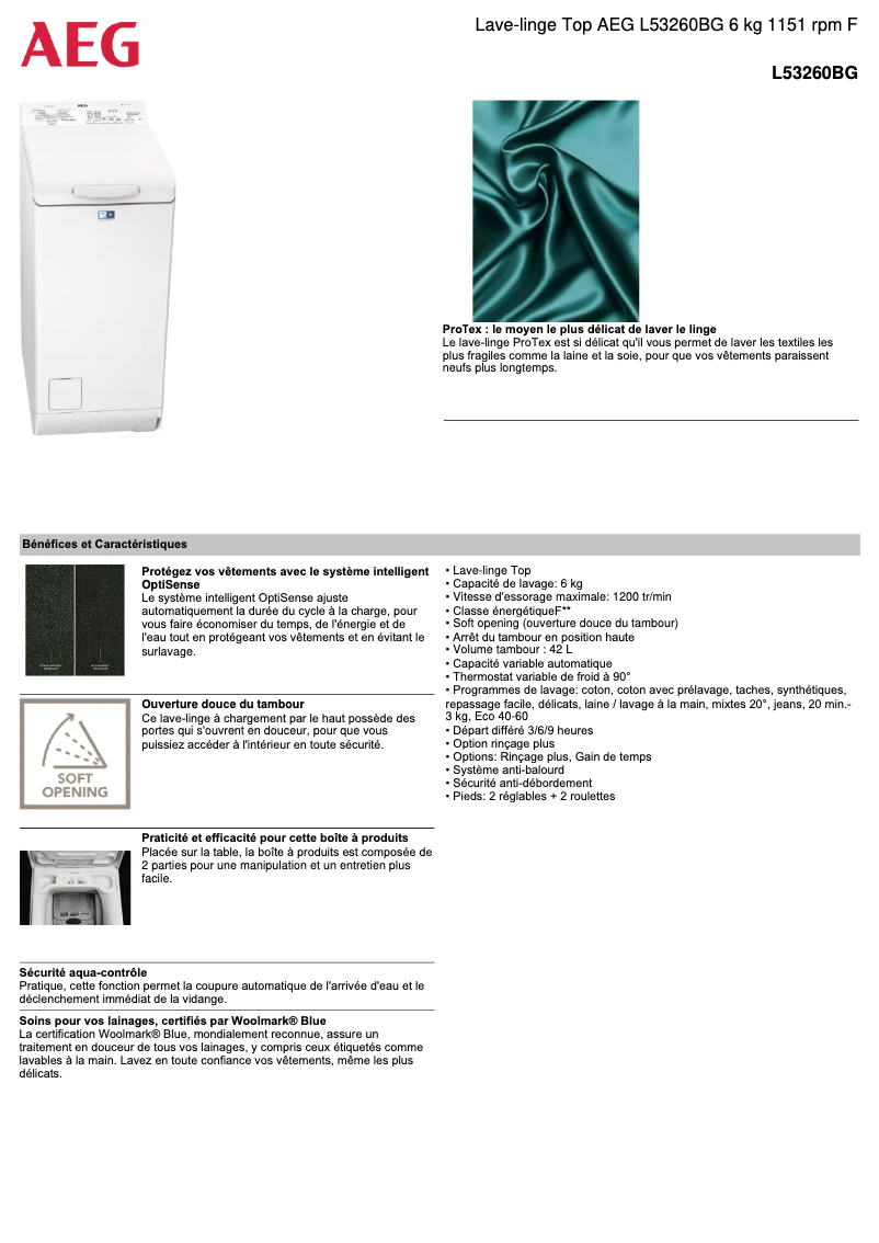 Image de la première page du manuel de l'appareil L53260BG