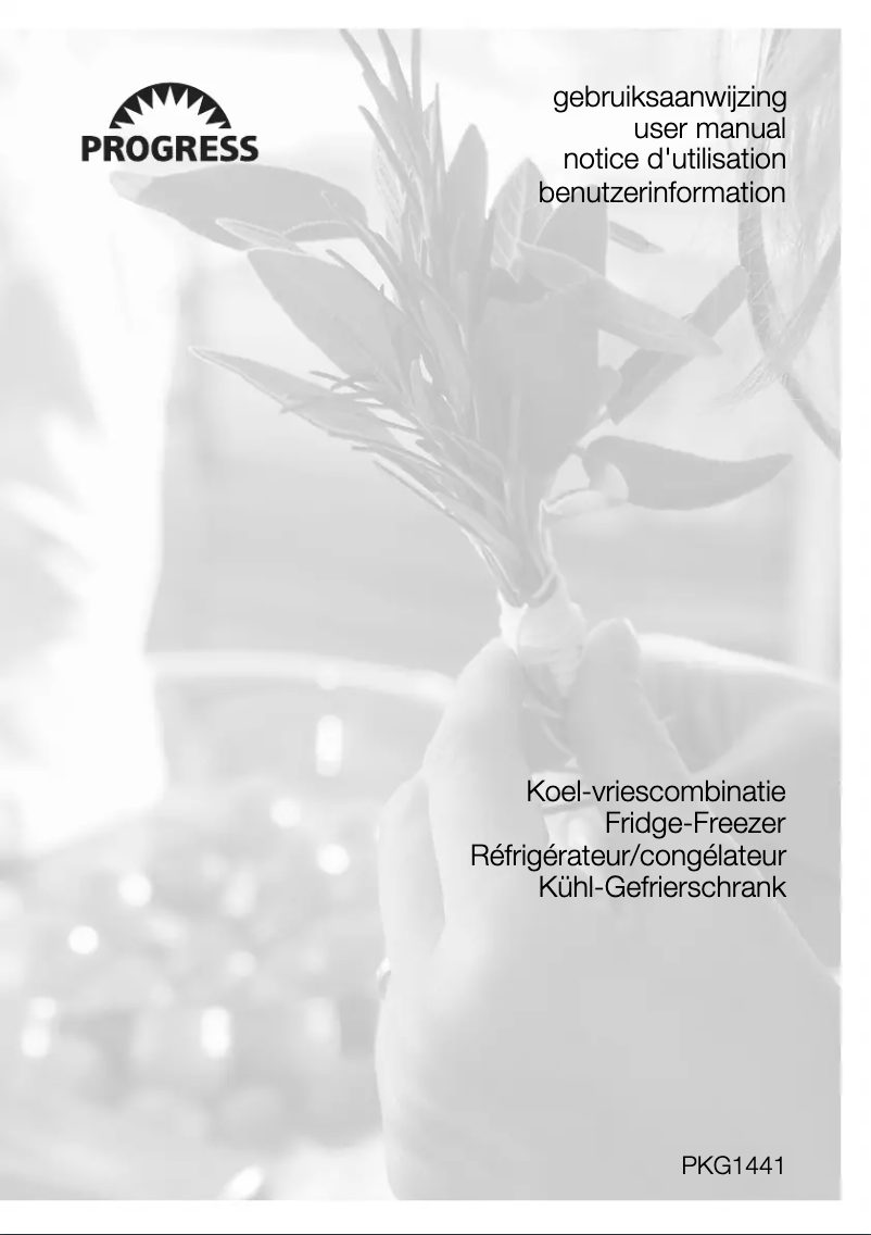 Page 1 de la notice Manuel utilisateur Progress PKG1441