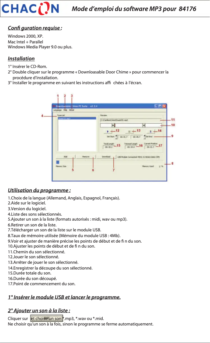 Image de la première page du manuel de l'appareil 84176