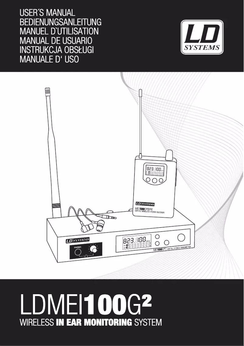 Page n°1 - Manuel utilisateur LD Systems MEI 100 G2