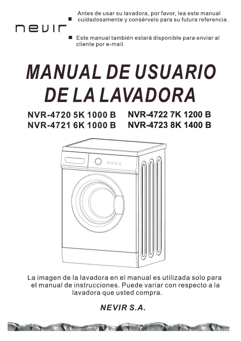 Page n°1 - Manuel utilisateur Nevir NVR-4723-8K 1400B