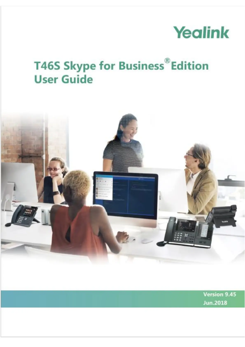 Page 1 de la notice Manuel utilisateur Yealink T46S