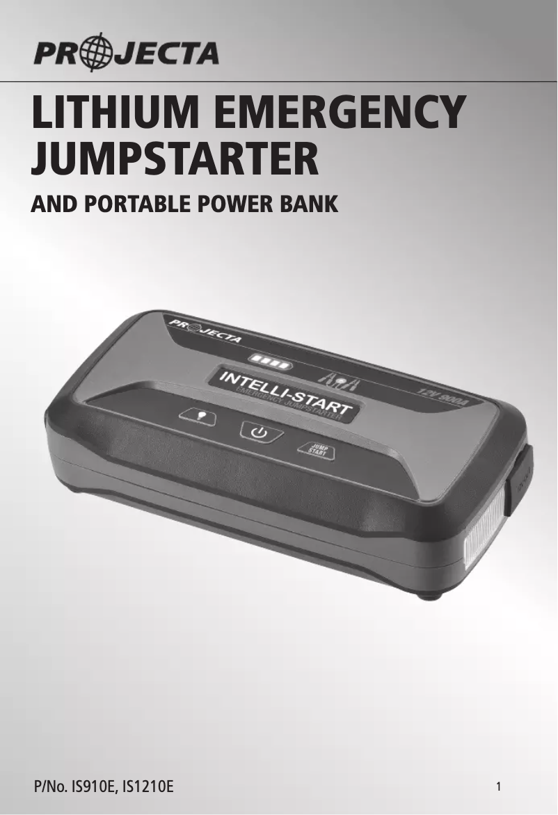 Page 1 de la notice Manuel utilisateur Projecta IS1210E
