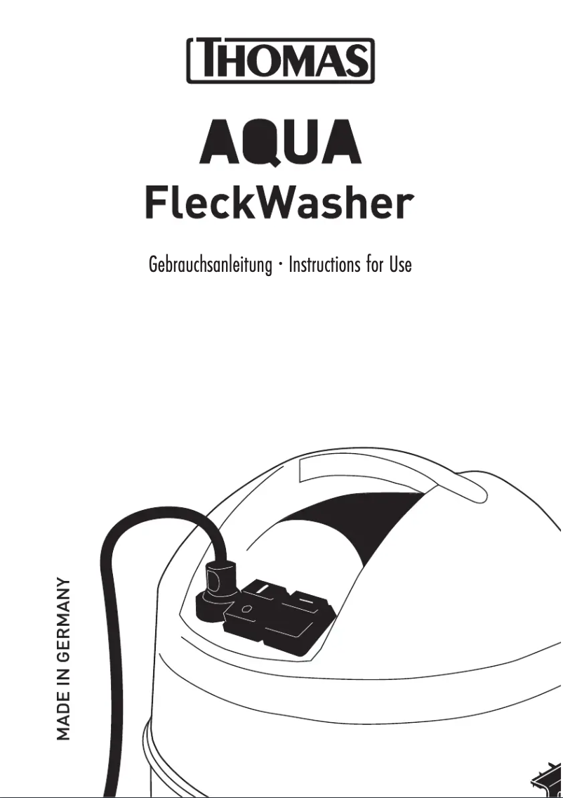 Page 1 de la notice Manuel utilisateur Thomas AQUA FleckWasher